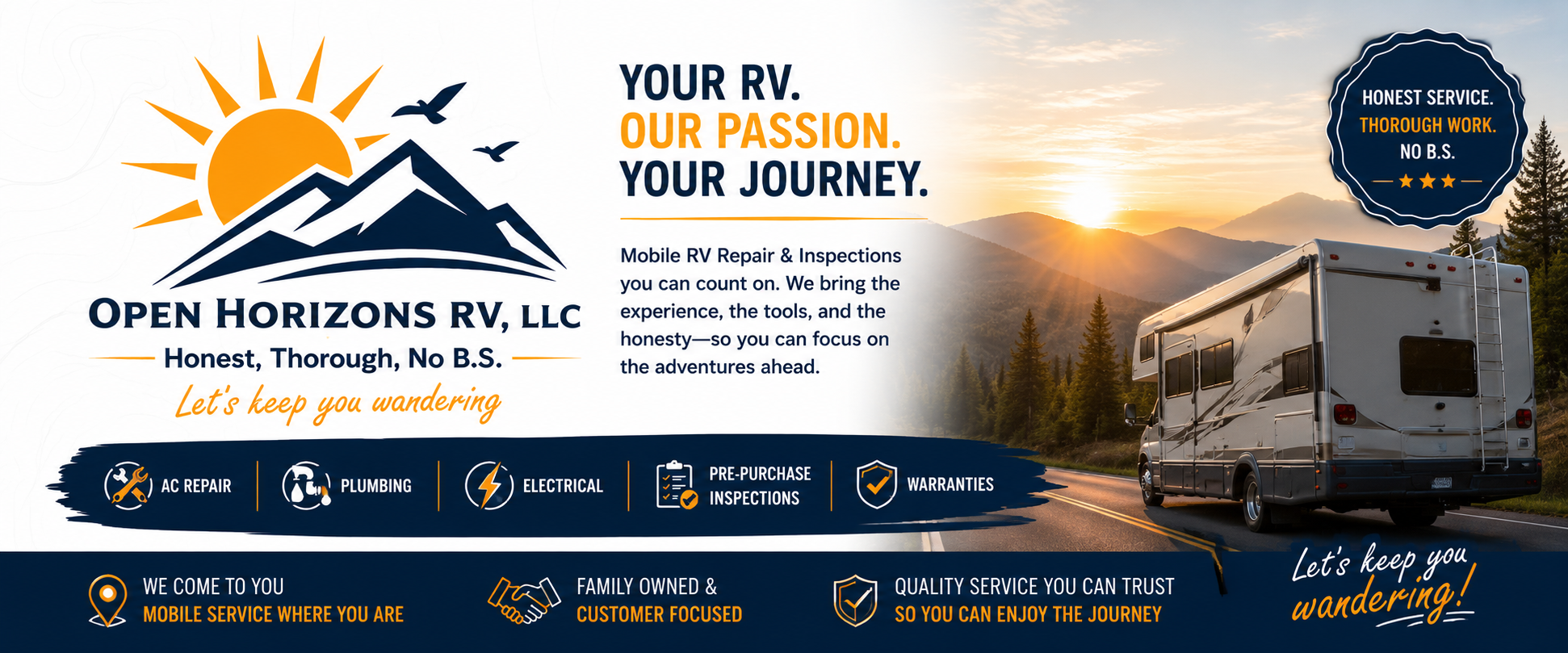 Mobile RV repair and inspection service in Florida